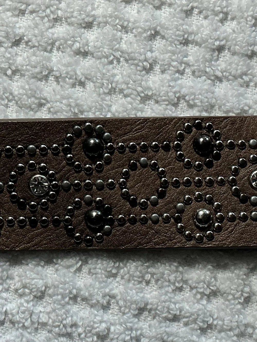 BKE Taupe/Bronze Floral-Stud with Silver Buckle